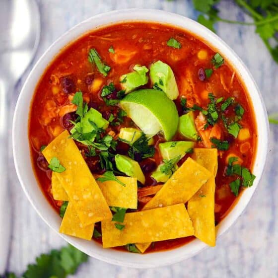 Smoked Chicken Tortilla Soup