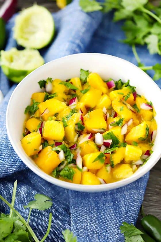 The Best Mango Salsa (for fish tacos, grilled chicken, and more!)