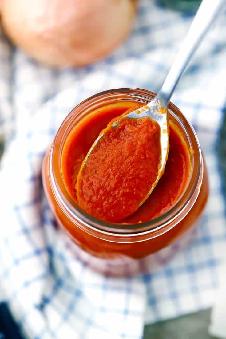 Homemade Enchilada Sauce with Chipotle Peppers - Bowl of ...
