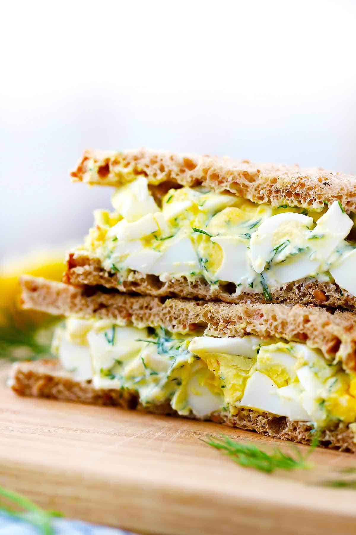 Healthy Greek Yogurt Egg Salad With Dill And Lemon Bowl Of Delicious healthy-greek-yogurt-egg-salad-with-dill-and-lemon-bowl-of-delicious