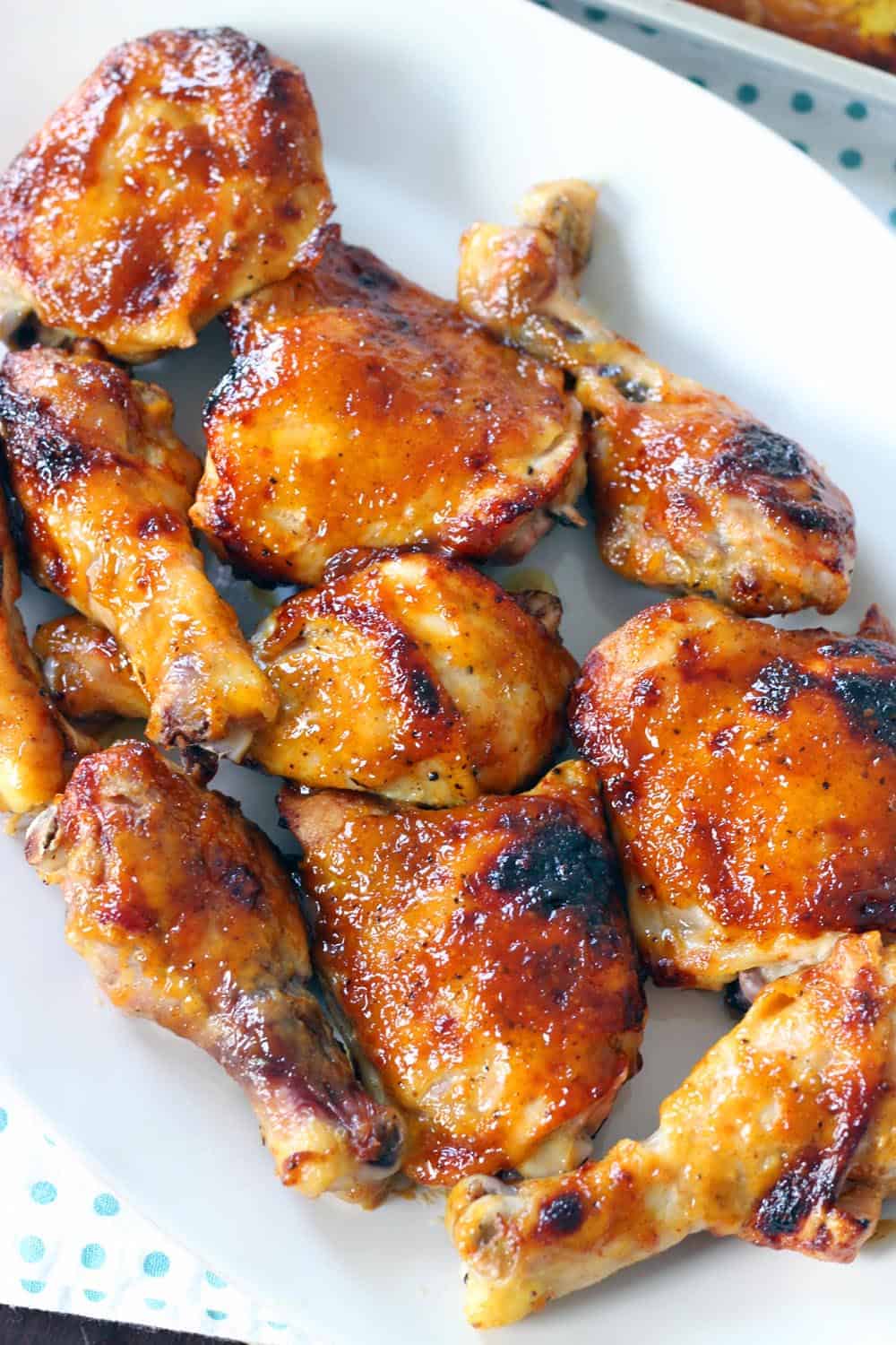 Two Ingredient Crispy Oven Baked BBQ Chicken 4