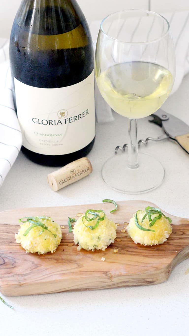 OvenBaked Goat Cheese Balls with Fresh Basil and Honey