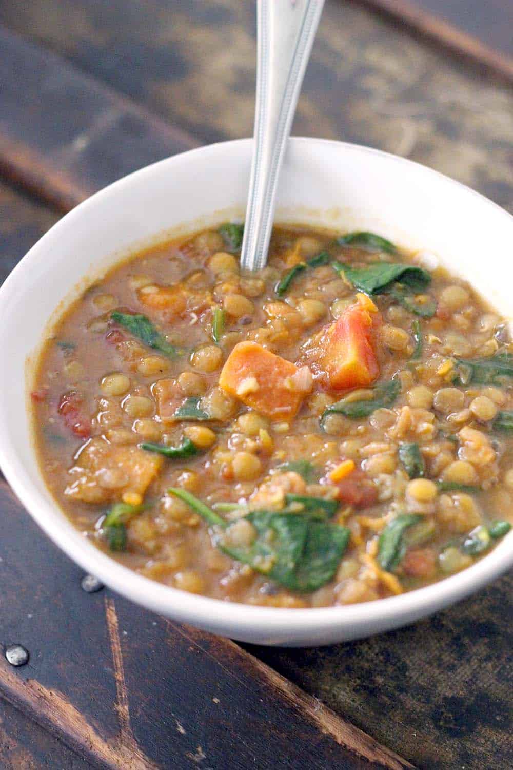 Smoky Sweet Potato, Lentil, and Spinach Stew 1