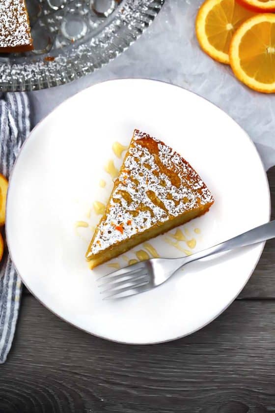 Cardamom Spiced Orange Olive Oil Cake Bowl of Delicious