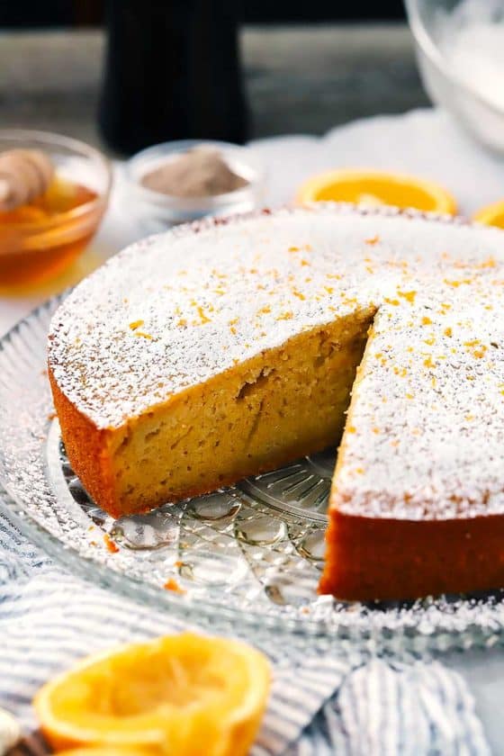 Cardamom Spiced Orange Olive Oil Cake