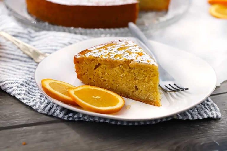 Cardamom Spiced Orange Olive Oil Cake Bowl of Delicious
