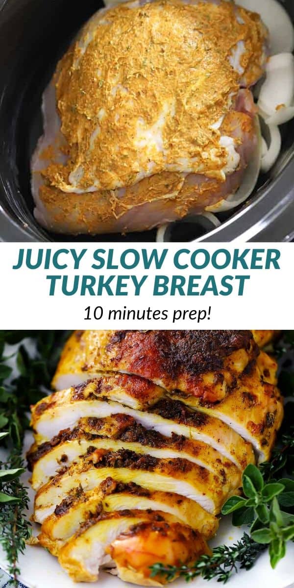 Juicy Slow Cooker Boneless Turkey Breast Bowl of Delicious