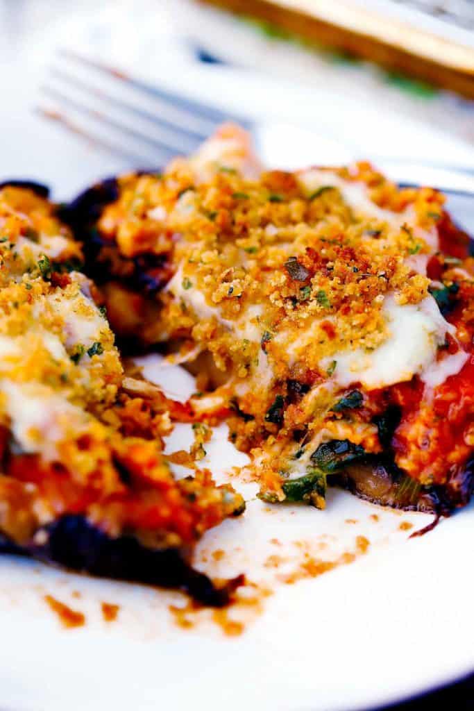Stuffed Portobello Mushrooms (Vegetarian) - Bowl of Delicious