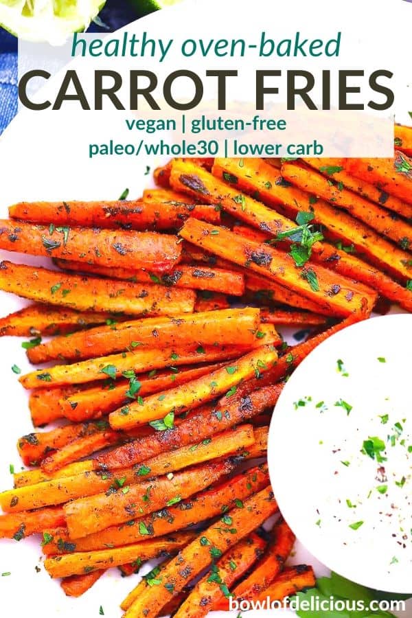 pinterest image for carrot fries