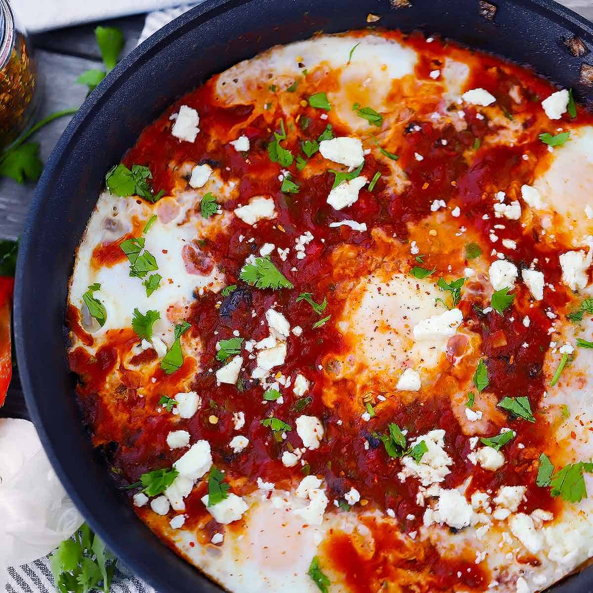 Easy Shakshuka with Feta