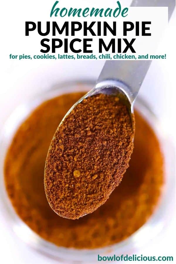 Pinterest image for pumpkin spice mix.