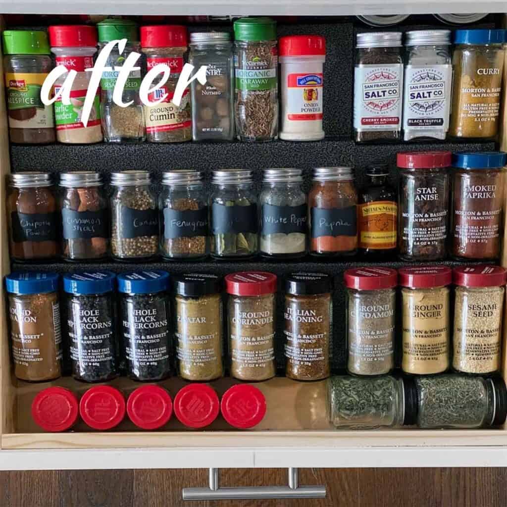 The Best Drawer Spice Organization Rack - Bowl of Delicious
