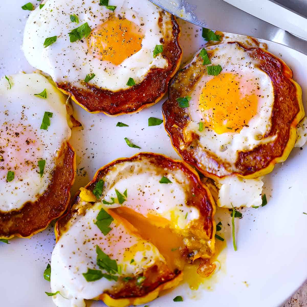 Delicata Squash Egg Cups (egg-in-a-hole)