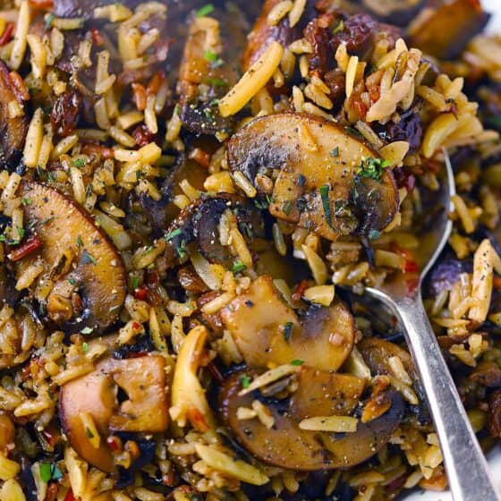 Mushroom and Wild Rice Pilaf