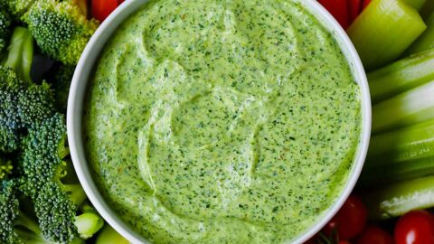Healthy Green Goddess Dressing / Dip