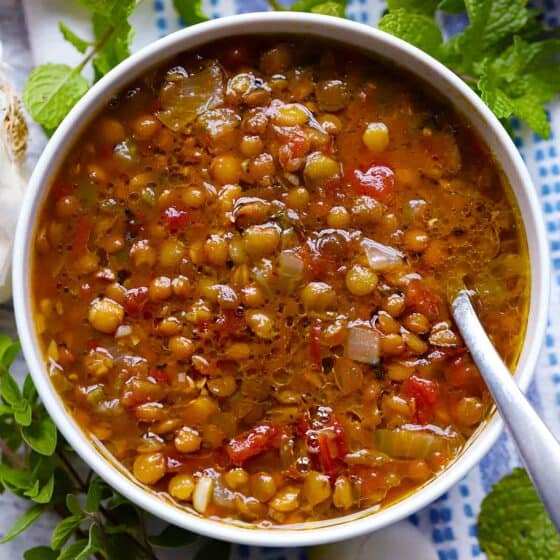 Greek Lentil Soup (Fakes Soupa)