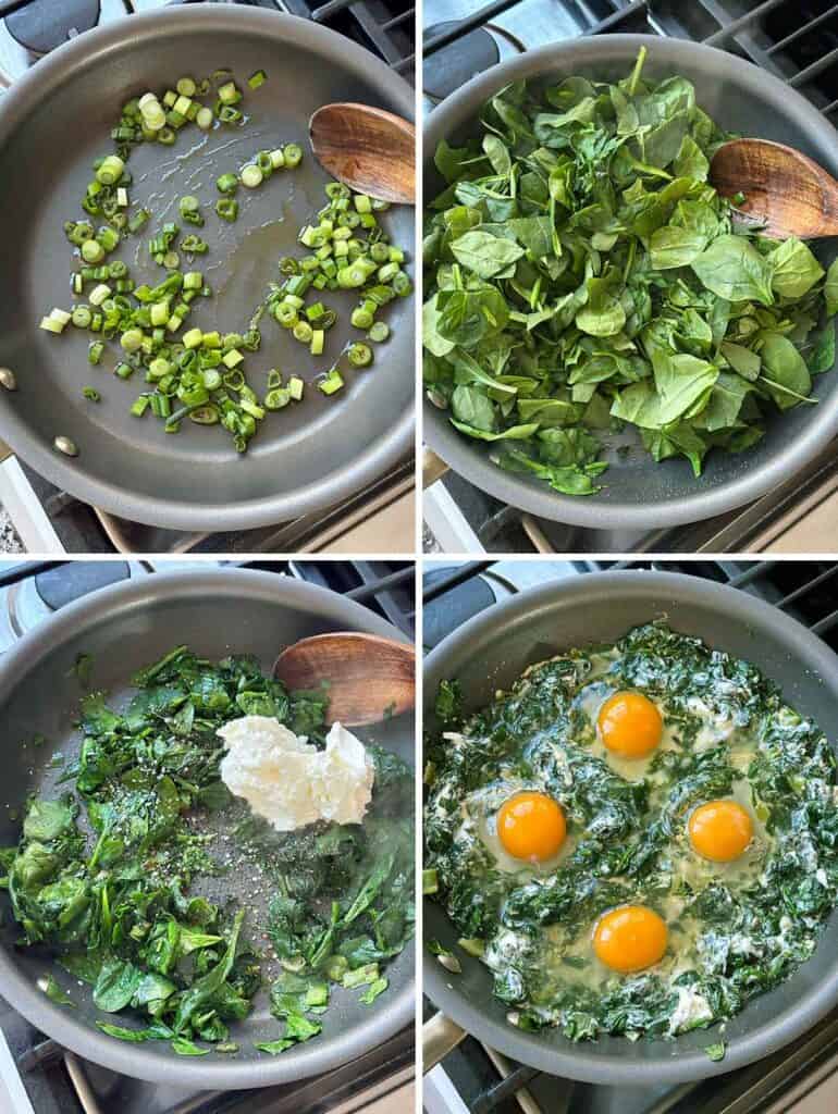 Creamy Spinach and Eggs - Bowl of Delicious
