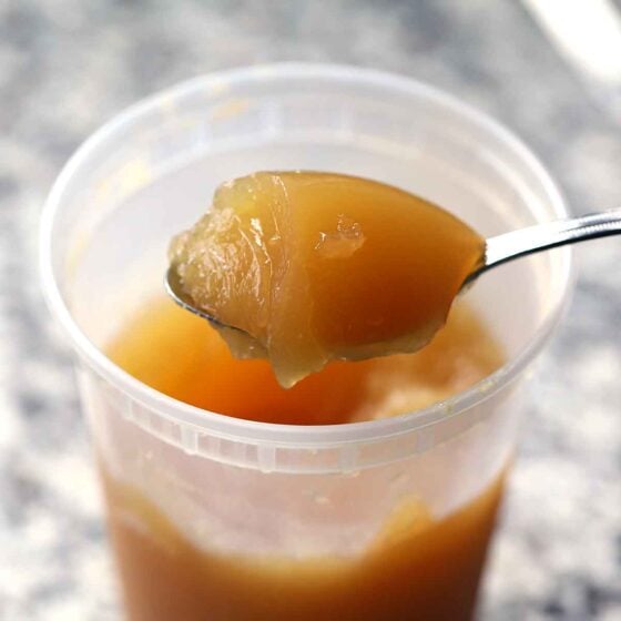 Rotisserie Chicken Bone Broth (it gels!)